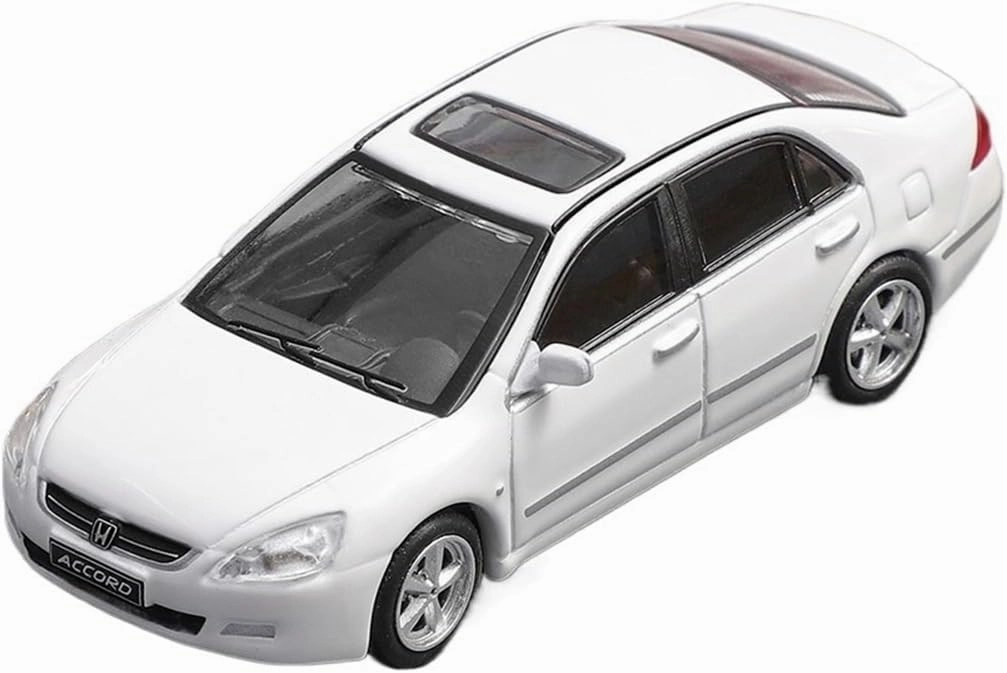 Metal Vehicles Toys 1:64 for Honda Accord 7th Generation Simulation Decorative Alloy Car Model Static Home Decoration Home Or Office Décor(White)