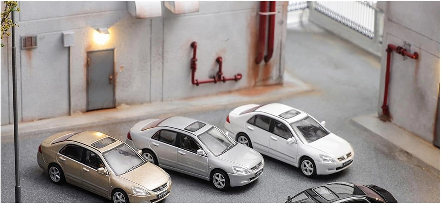 Metal Vehicles Toys 1:64 for Honda Accord 7th Generation Simulation Decorative Alloy Car Model Static Home Decoration Home Or Office Décor(White)