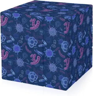 Microbes Funny 3x3x3 Cube Smooth Lightweight Puzzle for Adult Graphic Printing Travel
