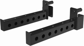 Mikolo Safety Catches, Spotter Arms-Fit 2"x 2" Tube, with 1" Hole for Squat Rack Power Rack Cage, 800LBS Capacity (1 Pair)