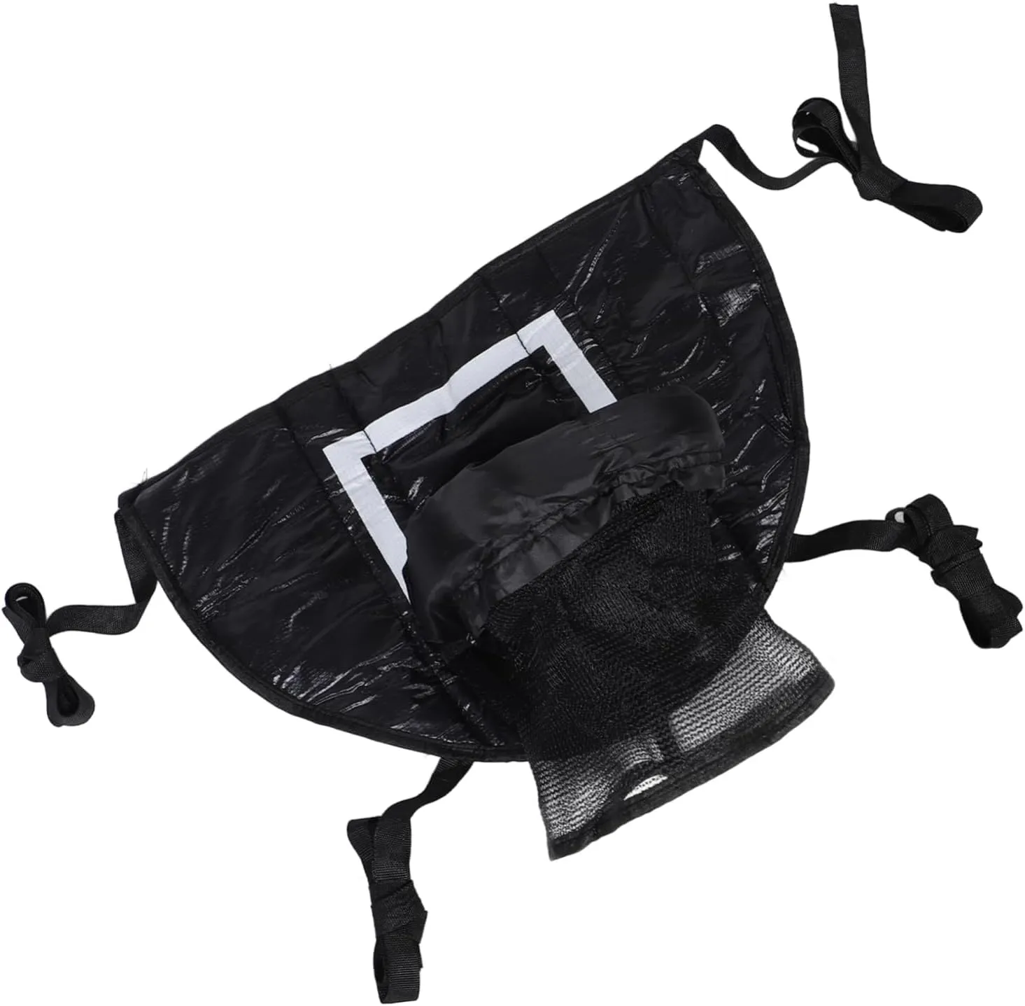 Milisten Adjustable Trampoline Basketball Hoop Hoop for Boys and Girls Black Basketball for Trampoline