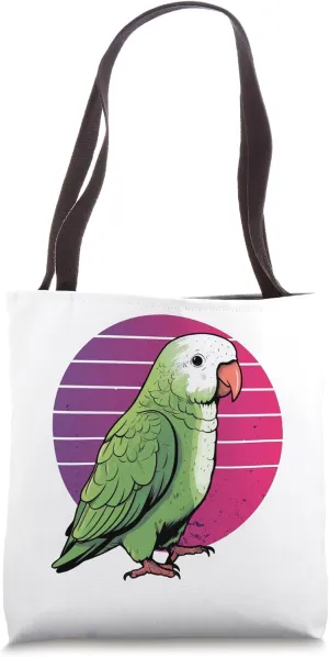 Monk parakeet Quaker parrot Quaker Lover Birds Pet Animal Tote Bag