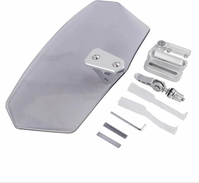 Motorcycle Tank Pad Protector Universal Motorcycle Windshield Adjustable Wind Deflector for Motorcycles Motorbike Deflector Extension