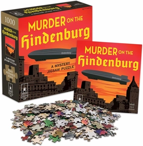 Murder Mystery Party, Classic Mystery Jigsaw Puzzle, Murder on The Hindenburg, 1,000 Piece Jigsaw Puzzle