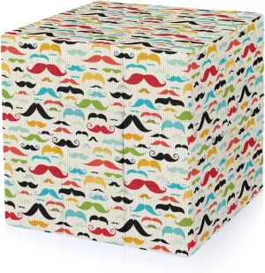 Mustache in Vintage Style Funny 3x3x3 Cube Smooth Lightweight Puzzle for Adult Graphic Printing Travel