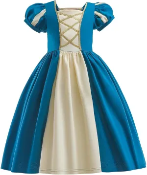 MYRISAM Girls Princess Costume Summer Cotton Dresses Halloween Cosplay Dress up Christmas Birthday Party Pageant Ball Gown