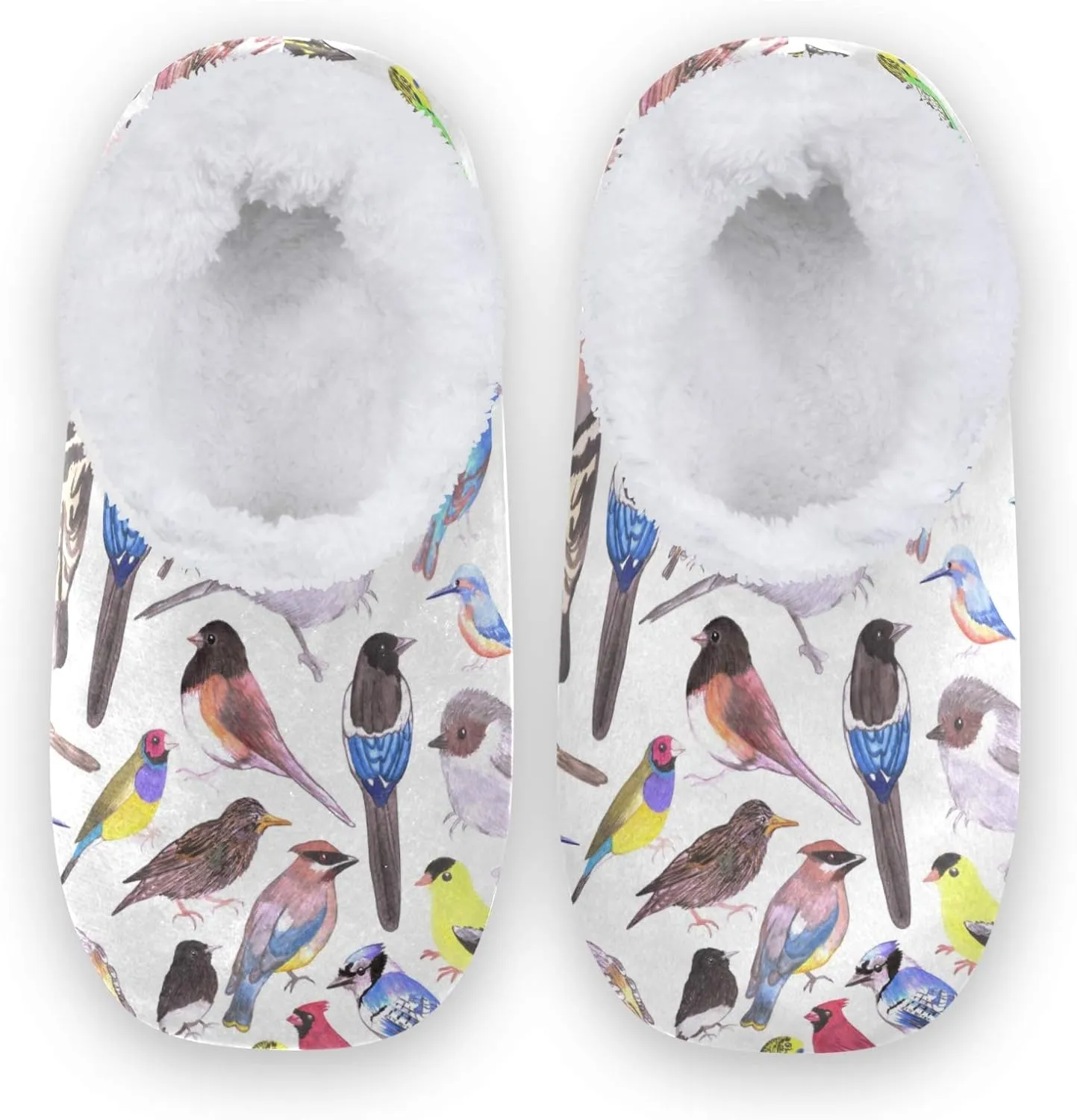 Naanle Women's Winter Memory Foam Slippers, Grey, Size 5-6, Closed Toe, No Heel, Medium Width, Solid Pattern, Fuzzy Fleece Lining, Anti-Slip Rubber Sole