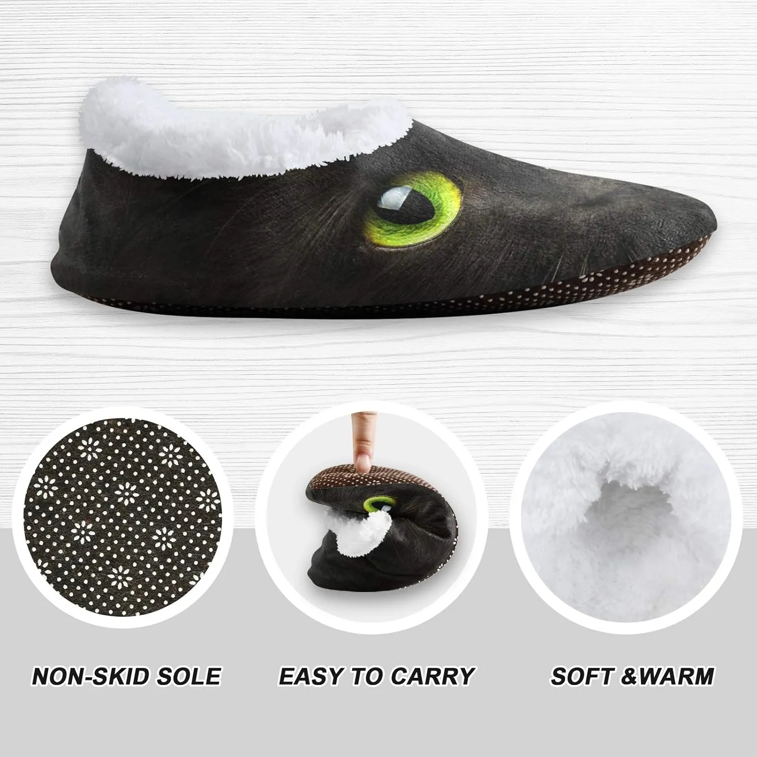 Naanle Women's Winter Memory Foam Slippers, Grey, Size 5-6, Closed Toe, No Heel, Medium Width, Solid Pattern, Fuzzy Fleece Lining, Anti-Slip Rubber Sole