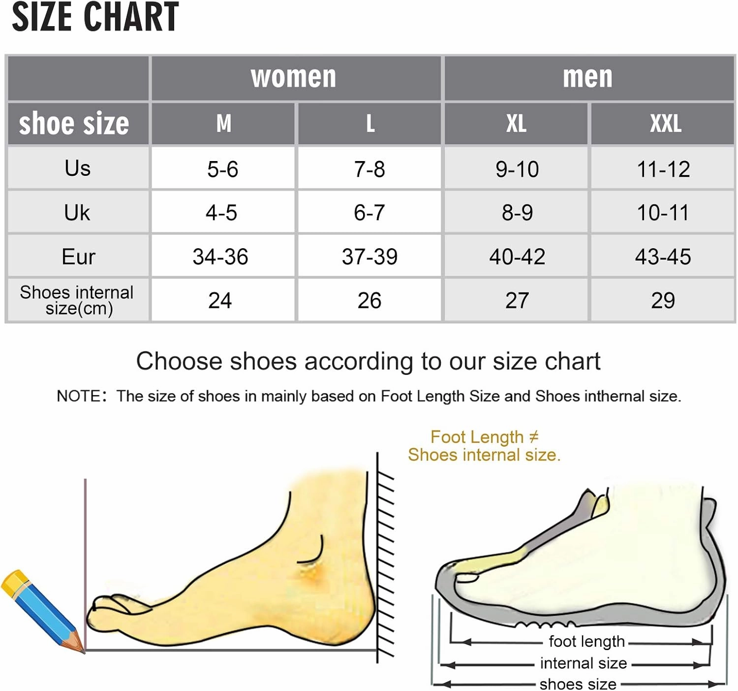 Naanle Women's Winter Memory Foam Slippers, Grey, Size 5-6, Closed Toe, No Heel, Medium Width, Solid Pattern, Fuzzy Fleece Lining, Anti-Slip Rubber Sole