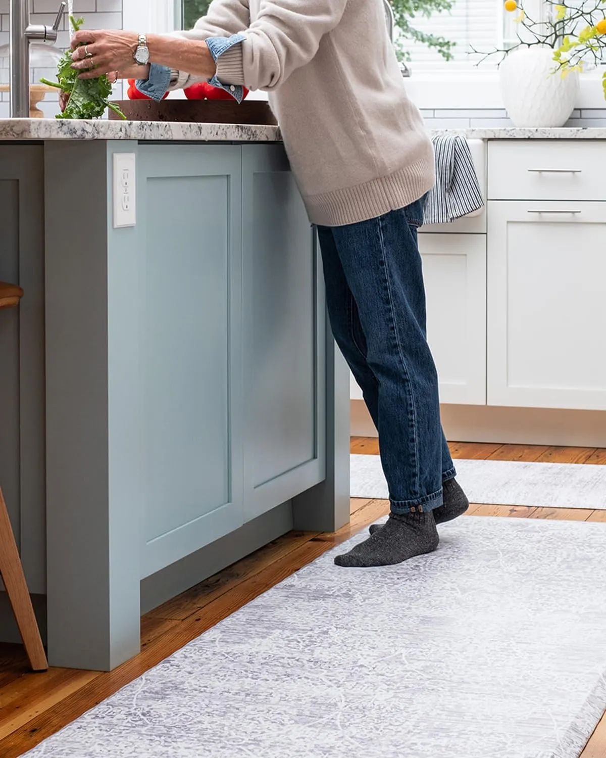 Nama Standing Mat – Anti-Fatigue Cushioned Kitchen Mats for Floor | Ergonomic Bounce-Back Foam Kitchen Mats | Anti-Fatigue Mats for Kitchen & Standing | Minerals Quartz | 22" x 36"