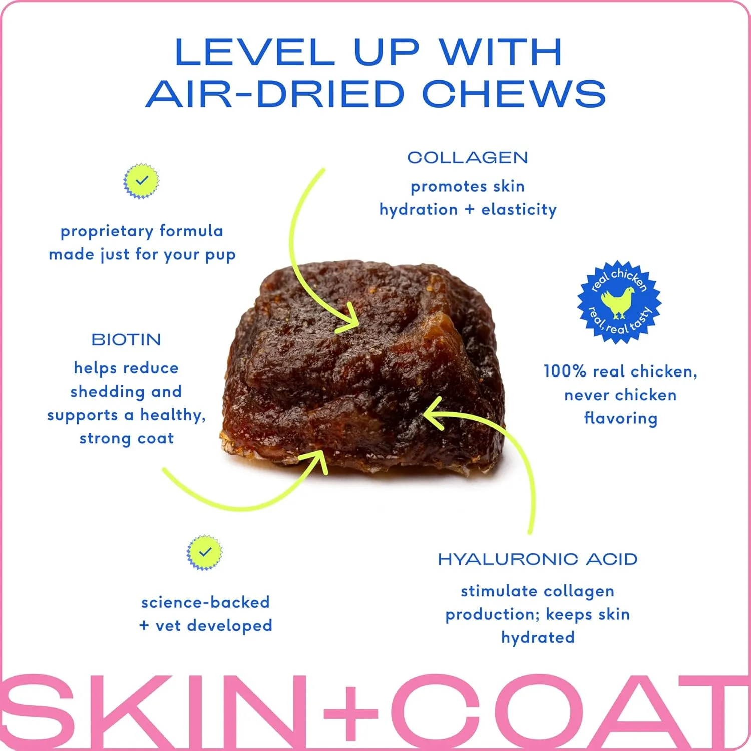 Native Pet Omega Skin and Coat Chews for Dogs - Dog Skin and Coat Supplement for Healthy, Shiny Fur, Reduce Shedding and Dry Spots - Made with Omega 3 Fish Oil and Wild-Caught Salmon Oil - 120 Chews