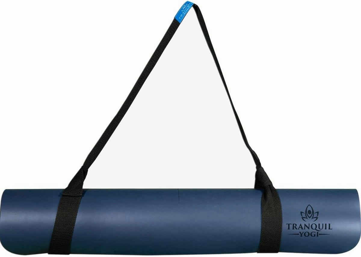Natural Yoga and Exercise Mat - Excellent Grip and Joint Protection, Includes Carry Strap.