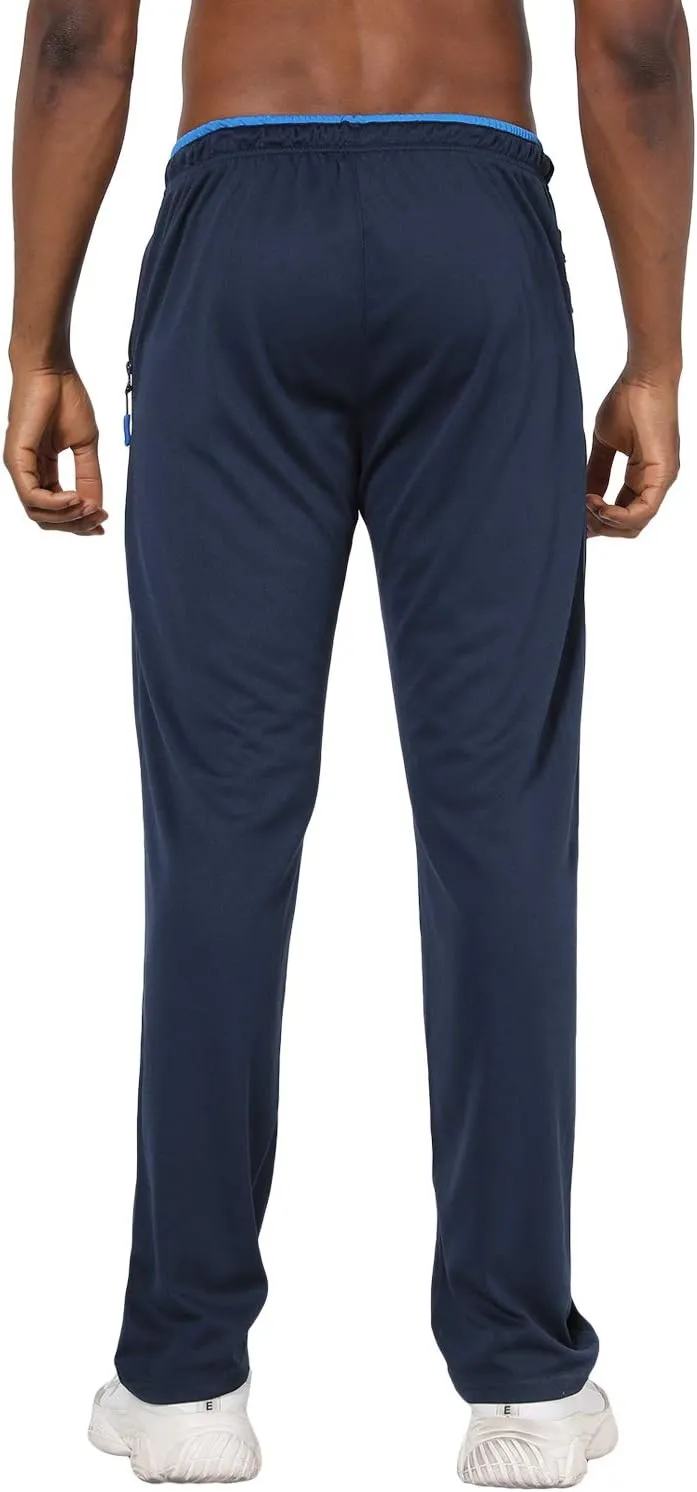 NEIKU Mens Lightweight Sweatpants with Pockets Open Bottom Mesh Athletic Pants for Running