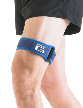 Neo-G ITB Band - Knee Strap For ITBS Iliotibial Band Friction Syndrom, Jumpers Knee, Tendonitis, Joint Pain, Tendon Overuse - Adjustable Compression Support - Class 1 Medical Device - One Size