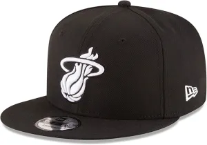 New Era NBA 9FIFTY Black White Adjustable Snapback Hat Cap One Size Fits All