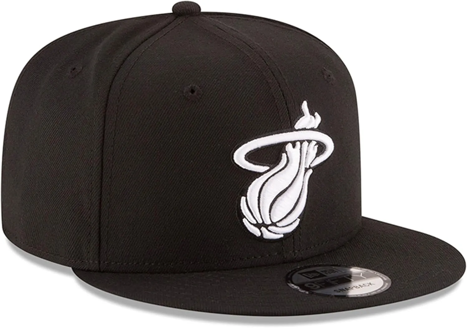 New Era NBA 9FIFTY Black White Adjustable Snapback Hat Cap One Size Fits All