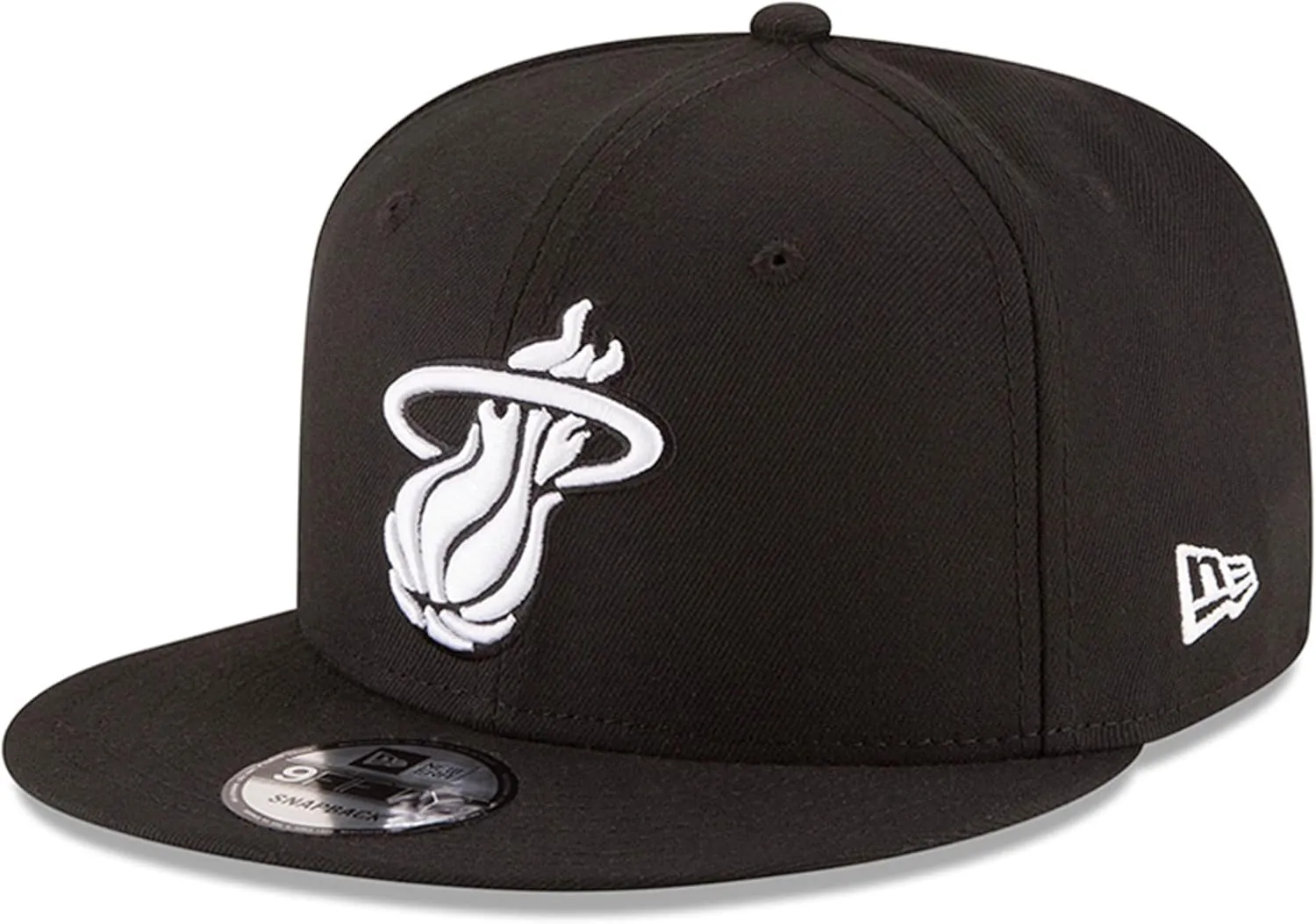 New Era NBA 9FIFTY Black White Adjustable Snapback Hat Cap One Size Fits All