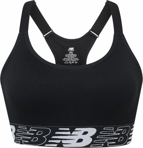 New Balance Women's Racerback Seamless Medium Support Sport Bra with Adjustable Straps and Removable Pads