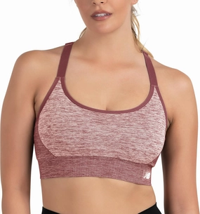 New Balance Women's Seamless Medium Padded Cami Sports Bra, Workout Yoga Top