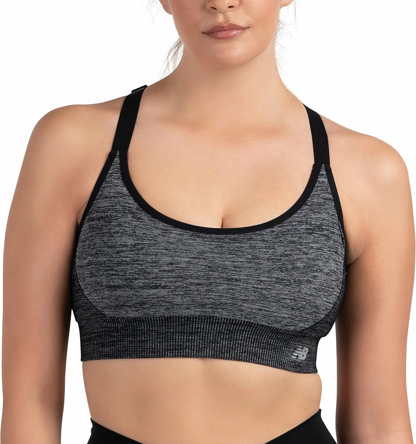 New Balance Women's Seamless Medium Padded Cami Sports Bra, Workout Yoga Top