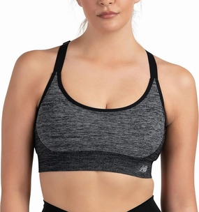New Balance Women's Seamless Medium Padded Cami Sports Bra, Workout Yoga Top