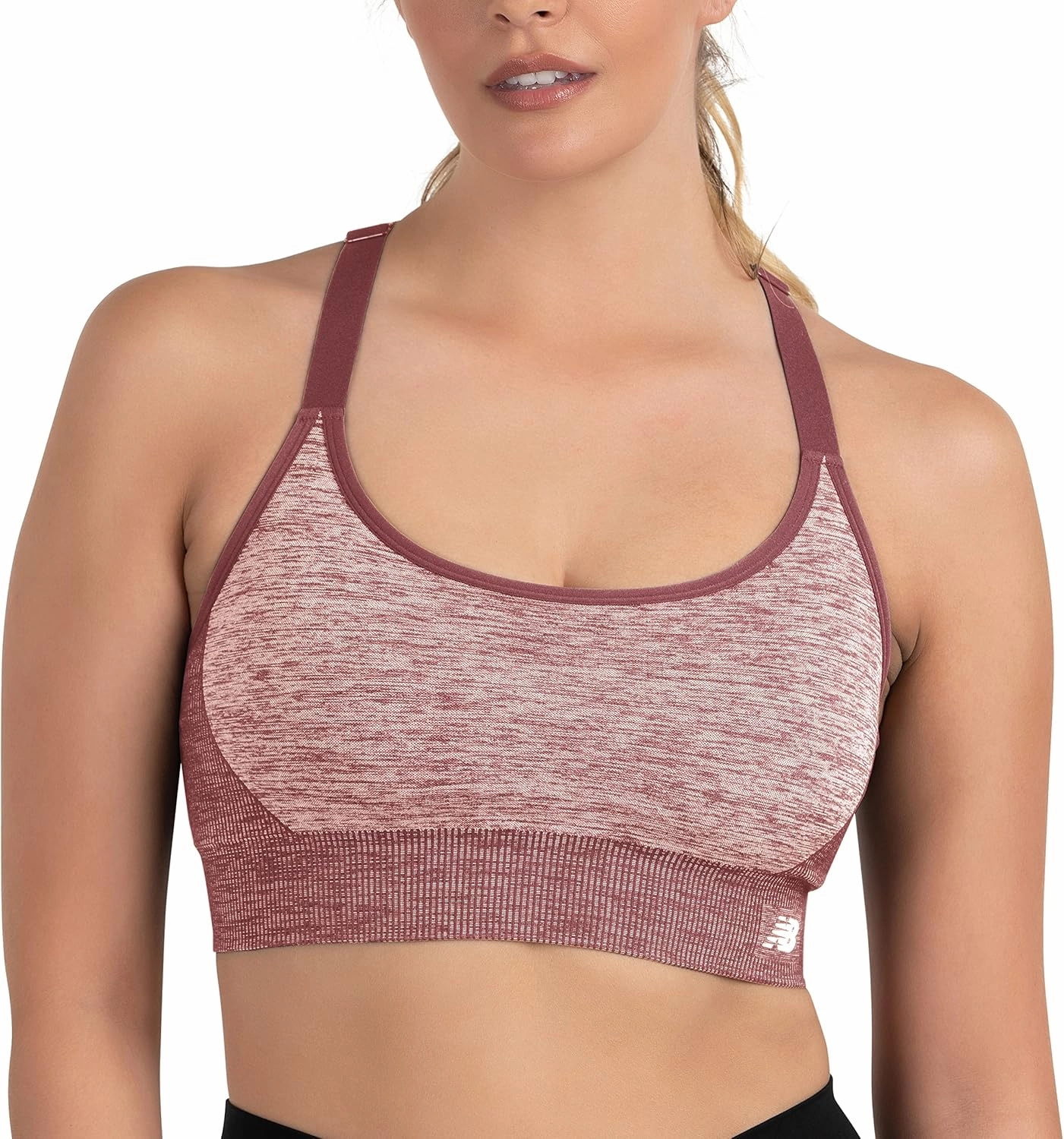 New Balance Women's Seamless Medium Padded Cami Sports Bra, Workout Yoga Top