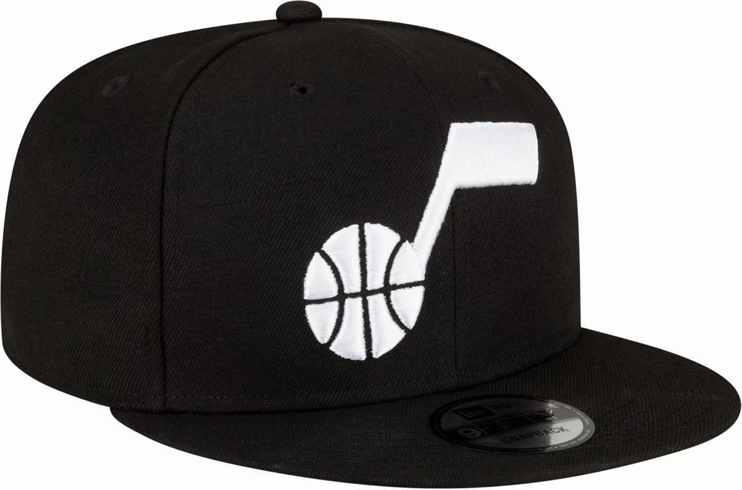 New Era NBA Black 9FIFTY Adjustable Snapback Hat Cap One Size Fits All