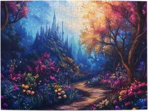 Nighttime Jungle Trail，500 Pcs Adult Wooden Jigsaw Puzzles,Let Your Imagination Run Wild，Entertainment Games That Exercise Hands-On Skills，Forget The Troubles of Life，Enjoy The Process
