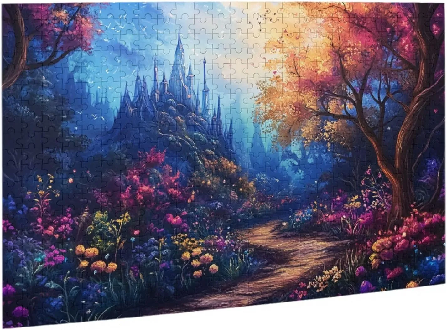 Nighttime Jungle Trail，500 Pcs Adult Wooden Jigsaw Puzzles,Let Your Imagination Run Wild，Entertainment Games That Exercise Hands-On Skills，Forget The Troubles of Life，Enjoy The Process