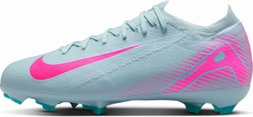 Nike Jr. Mercurial Vapor 16 Pro Little/Big Kids' FG Low-Top Soccer Cleats (HF5448-301, Ocean Cube/Pink Blast)