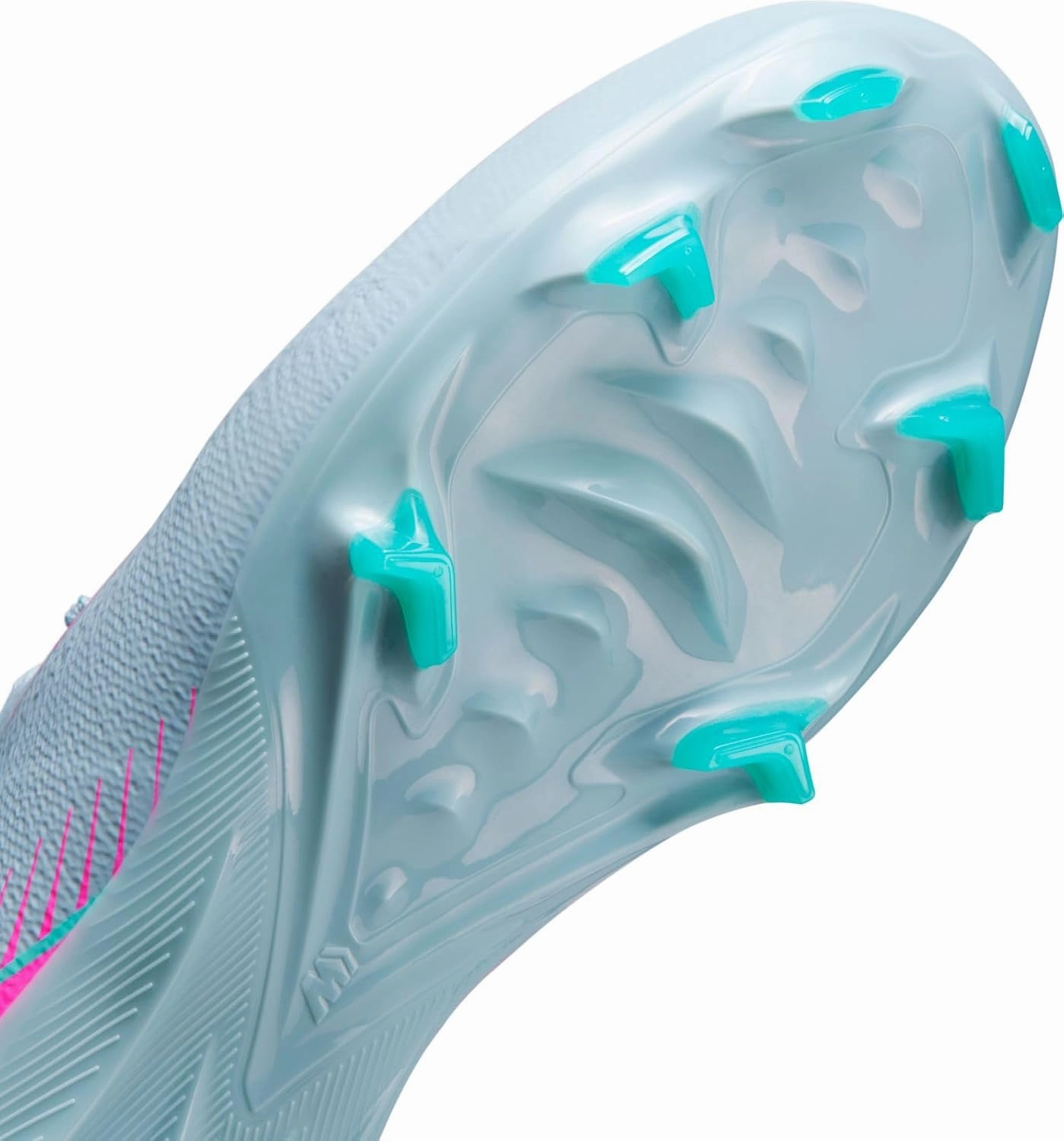 Nike Jr. Mercurial Vapor 16 Pro Little/Big Kids' FG Low-Top Soccer Cleats (HF5448-301, Ocean Cube/Pink Blast)