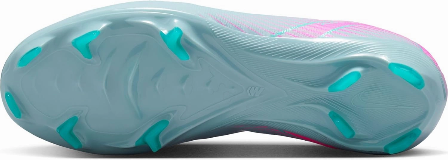 Nike Jr. Mercurial Vapor 16 Pro Little/Big Kids' FG Low-Top Soccer Cleats (HF5448-301, Ocean Cube/Pink Blast)
