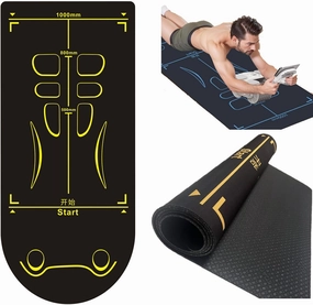 Non-Slip Workout Mat for Ab Roller Wheel, Exercise Mat with Storage Bag, 7mm Extra Thick Exercise Equipment Yoga Floor Mats Home & Gym Sound Insulation Protection Pads