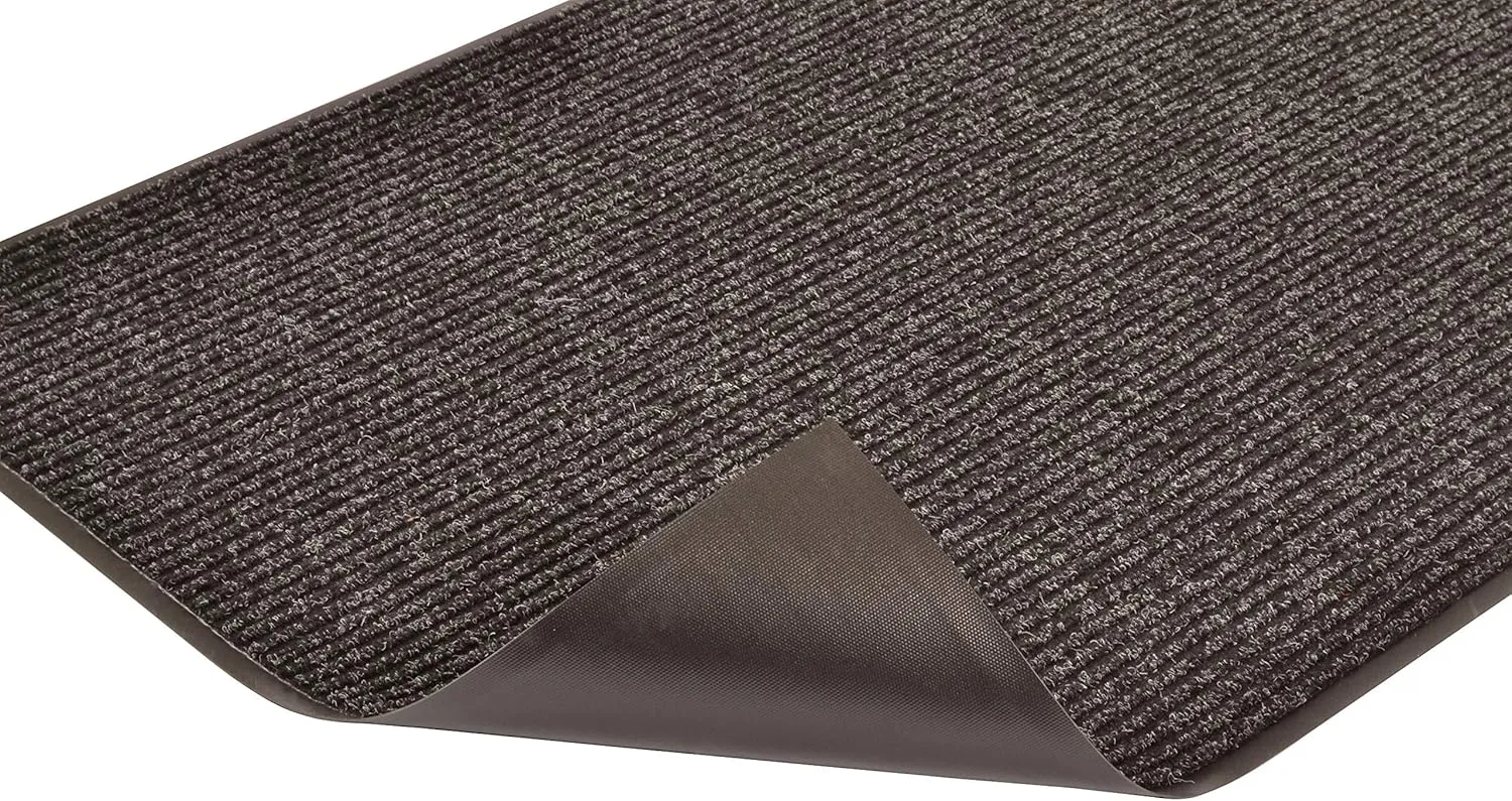 Notrax 109 Brush Step Carpeted Indoor/Outdoor Entrance Mat for Home or Office, 3' X 5', Absorbent Slip Resistant Heavy Duty Entry Mat, Charcoal, 109S0035CH