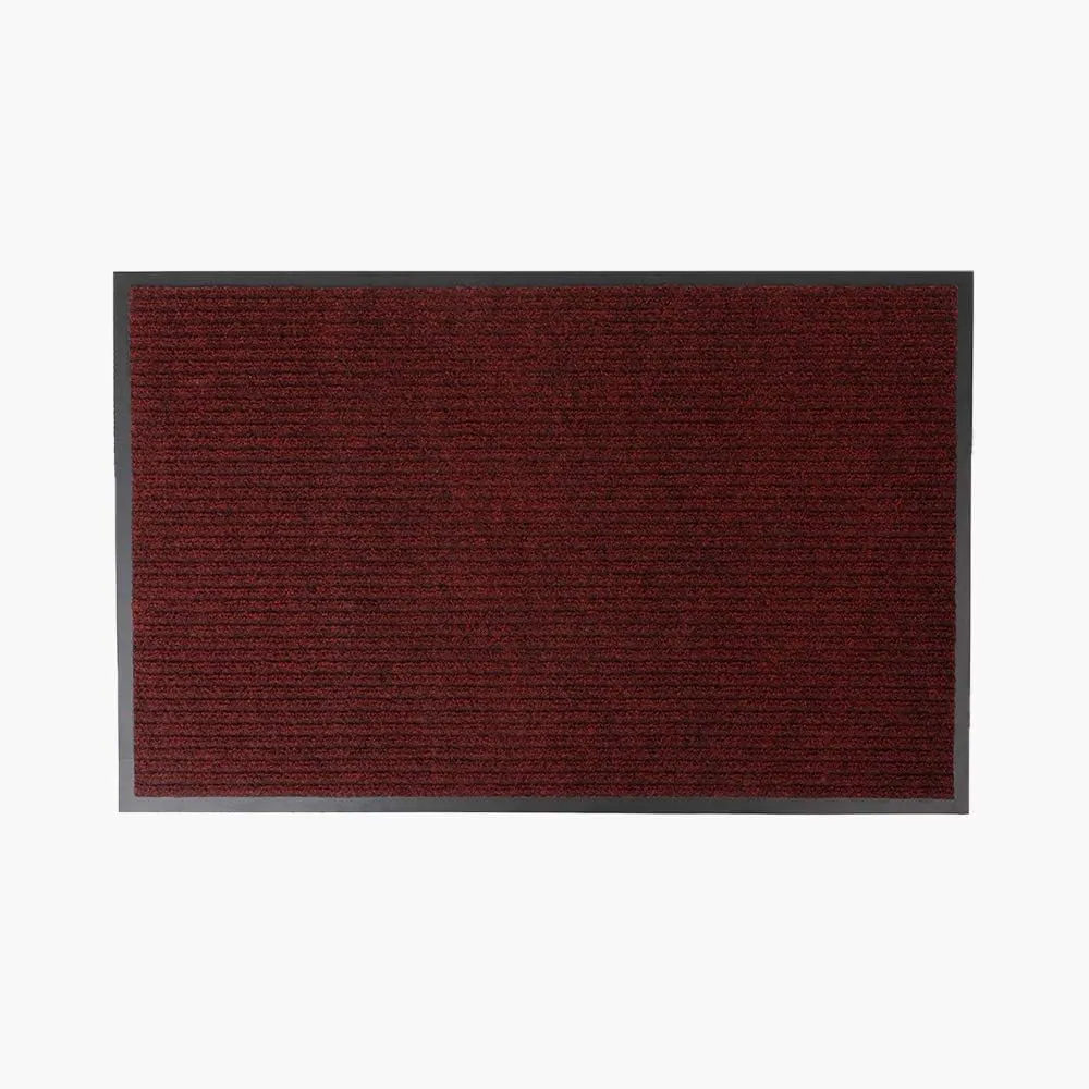 Notrax 109 Brush Step Carpeted Indoor/Outdoor Entrance Mat for Home or Office, 3' X 5', Absorbent Slip Resistant Heavy Duty Entry Mat, Red/Black, 109S0035RB