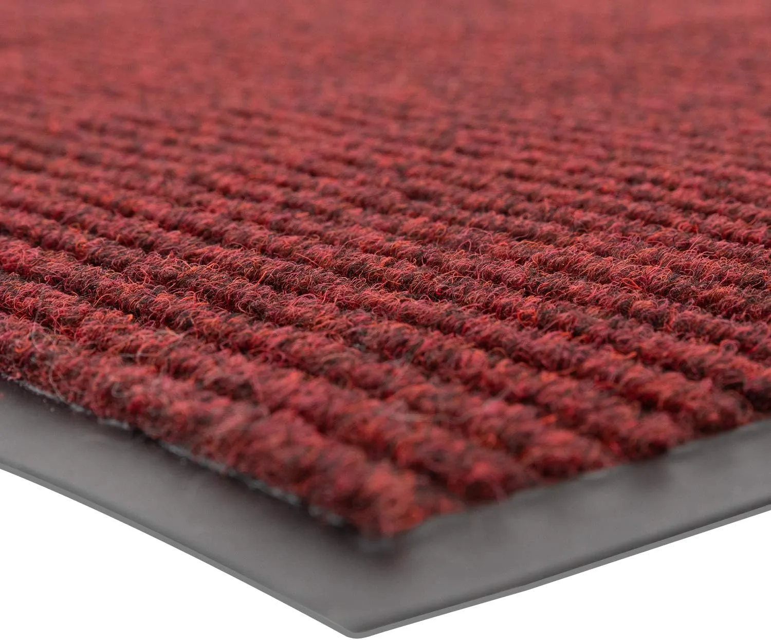 Notrax 109 Brush Step Carpeted Indoor/Outdoor Entrance Mat for Home or Office, 3' X 5', Absorbent Slip Resistant Heavy Duty Entry Mat, Red/Black, 109S0035RB