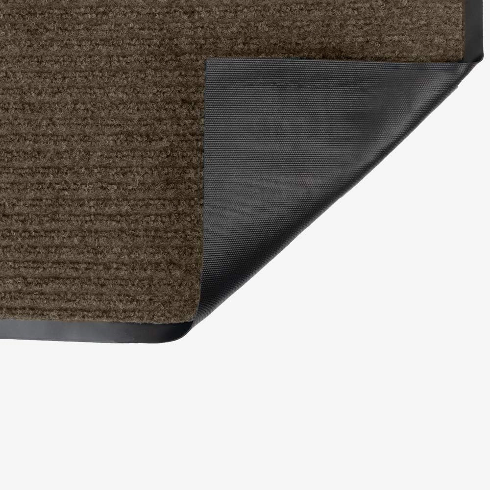 Notrax 109 Brush Step Carpeted Indoor/Outdoor Entrance Mat for Home or Office, 2' x 3', Absorbent Slip Resistant Heavy Duty Entry Mat, Brown, 109S0023BR