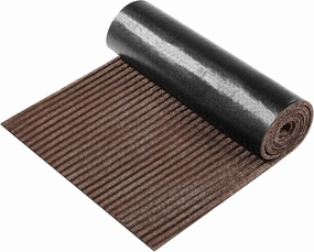 Nuanchu Large Semi Finished Outdoor Mat 16 x 79 Inch Narrow Door Mat Non Slip Boot Rugs Waterproof Carpet Roll for Bathroom Entryway Indoor Outdoor(Coffee,1 Roll)