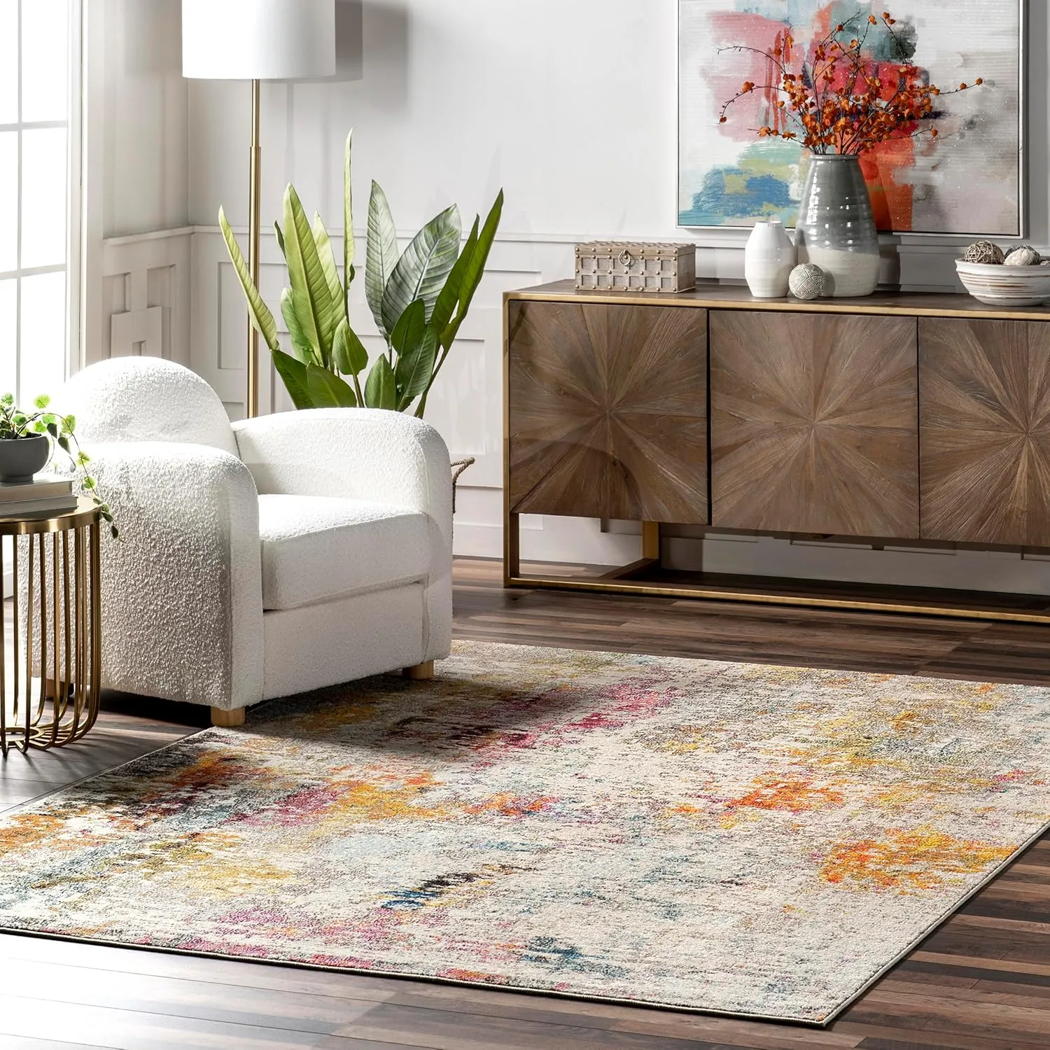 nuLOOM Cézanne Colorful Abstract Area Rug, 8x11, Multi