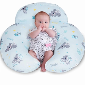 Nursing Pillow for Breastfeeding, Breastfeeding Pillows for More Support for Mom and Baby, with Plus Size Ergonomic Design and Removable Cotton Cover, Blue