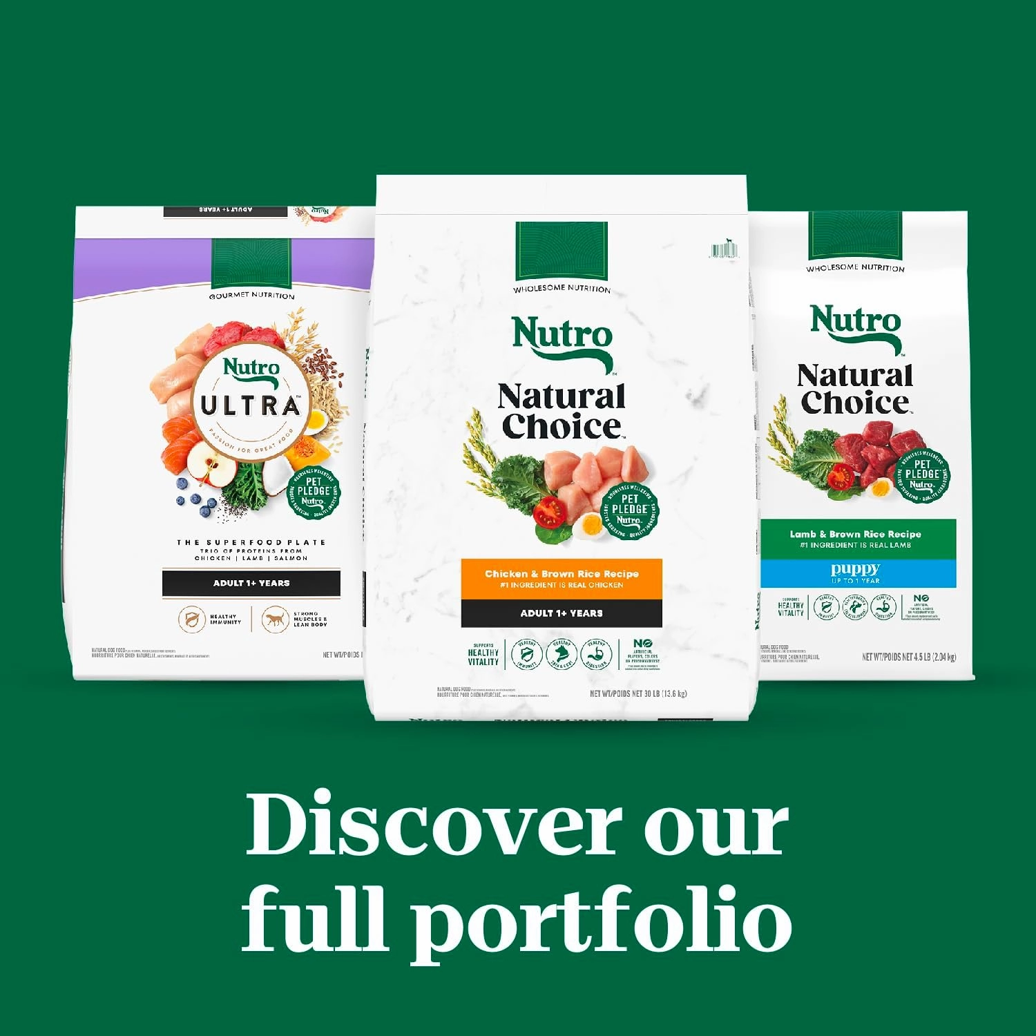 Nutro Natural Choice Adult Dry Dog Food, Lamb and Brown Rice Recipe, 12 lbs.