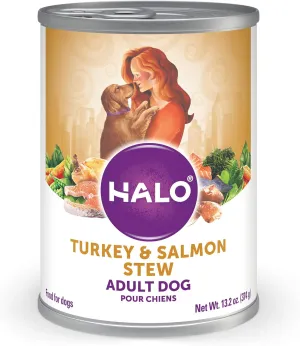 OnlineSupplies.PET Halo Spot's Stew for Dogs Succulent Salmon 12/13.2 oz.