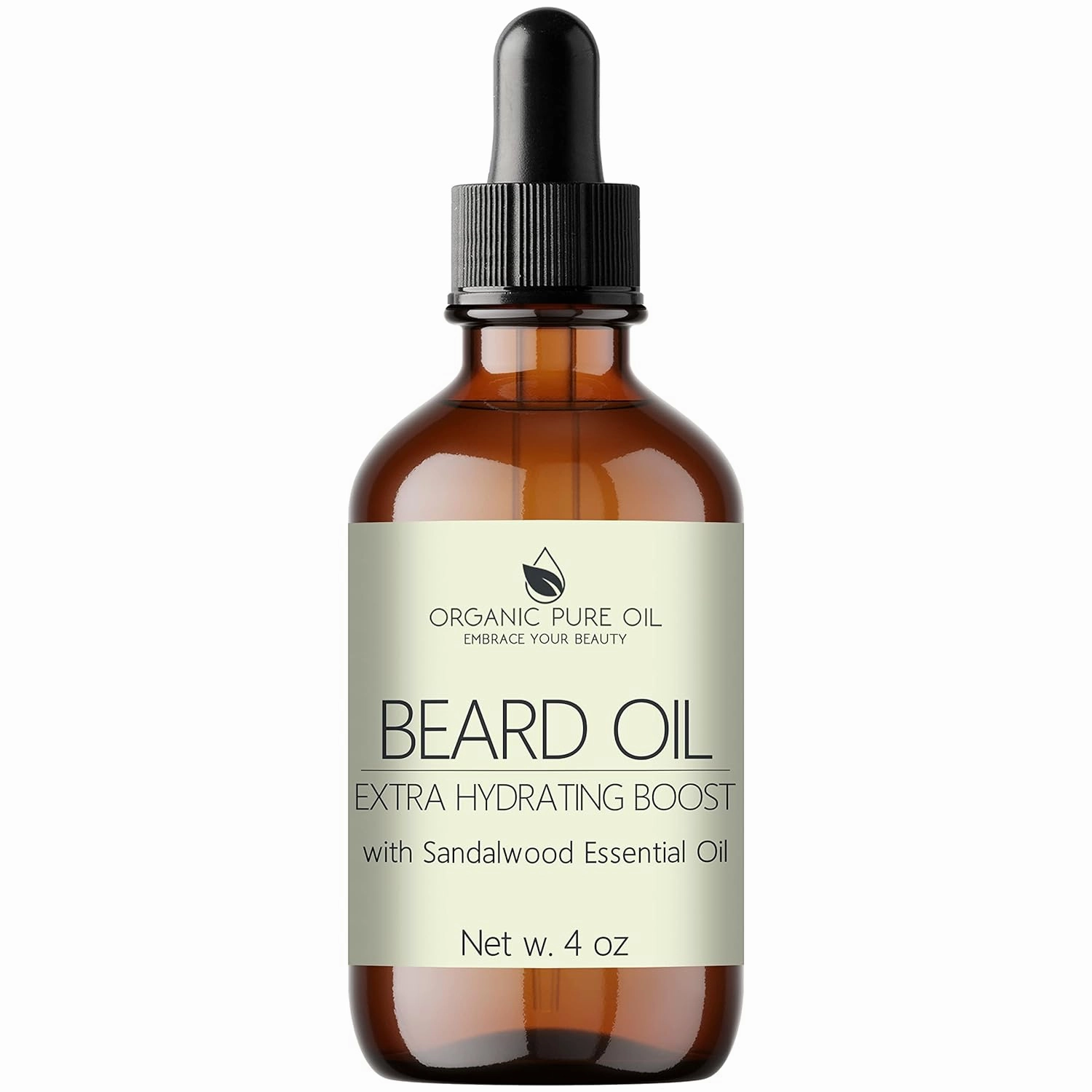 organic pure oil Beard Oil 4 oz Sandalwood Pure Natural Men Mustache Oil for Fast Growing Healthy Beard and Mustache Natural Facial Hair Conditioner