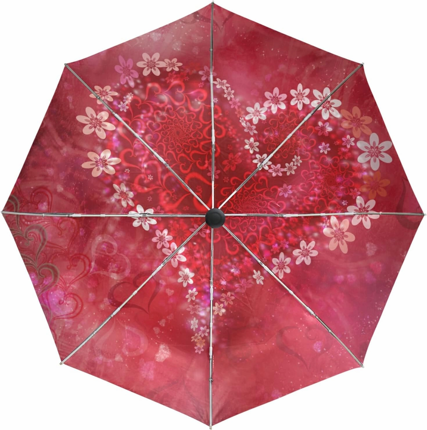 Oyihfvs Automatic Windproof Waterproof Umbrella, Folding Umbrella Reinforced Portable Automatic Compact Anti-UV Sun rain Auto Open/Close