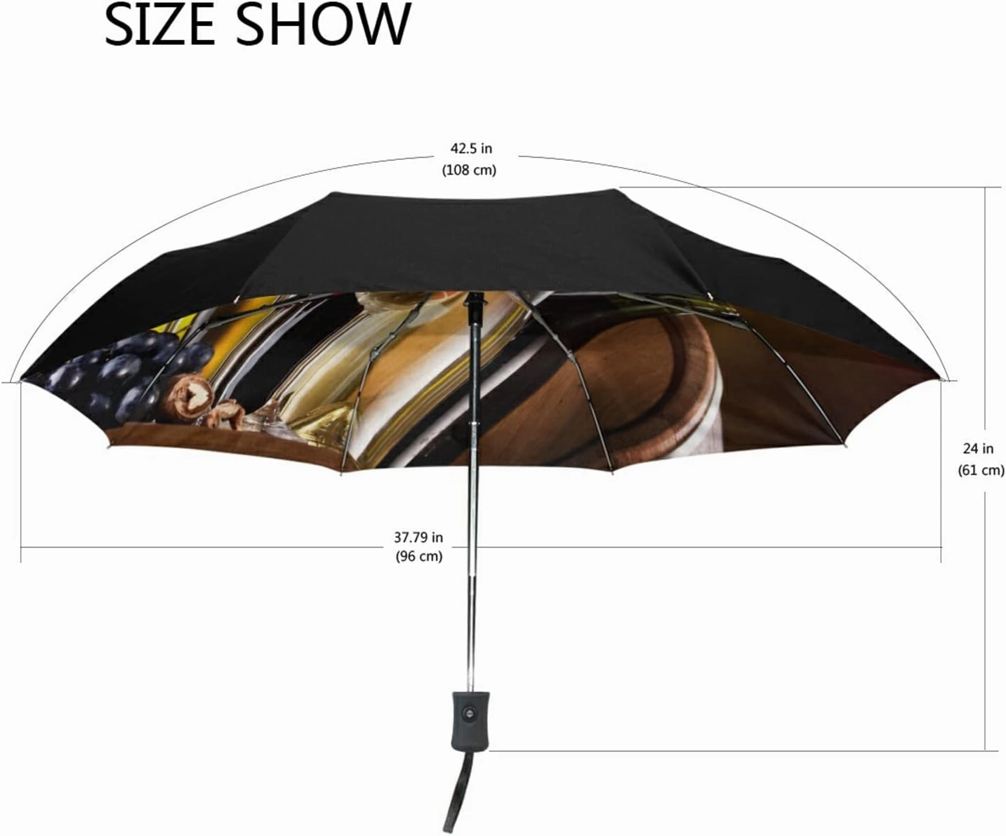 Oyihfvs Automatic Windproof Waterproof Umbrella, Folding Umbrella Reinforced Portable Automatic Compact Anti-UV Sun rain Auto Open/Close