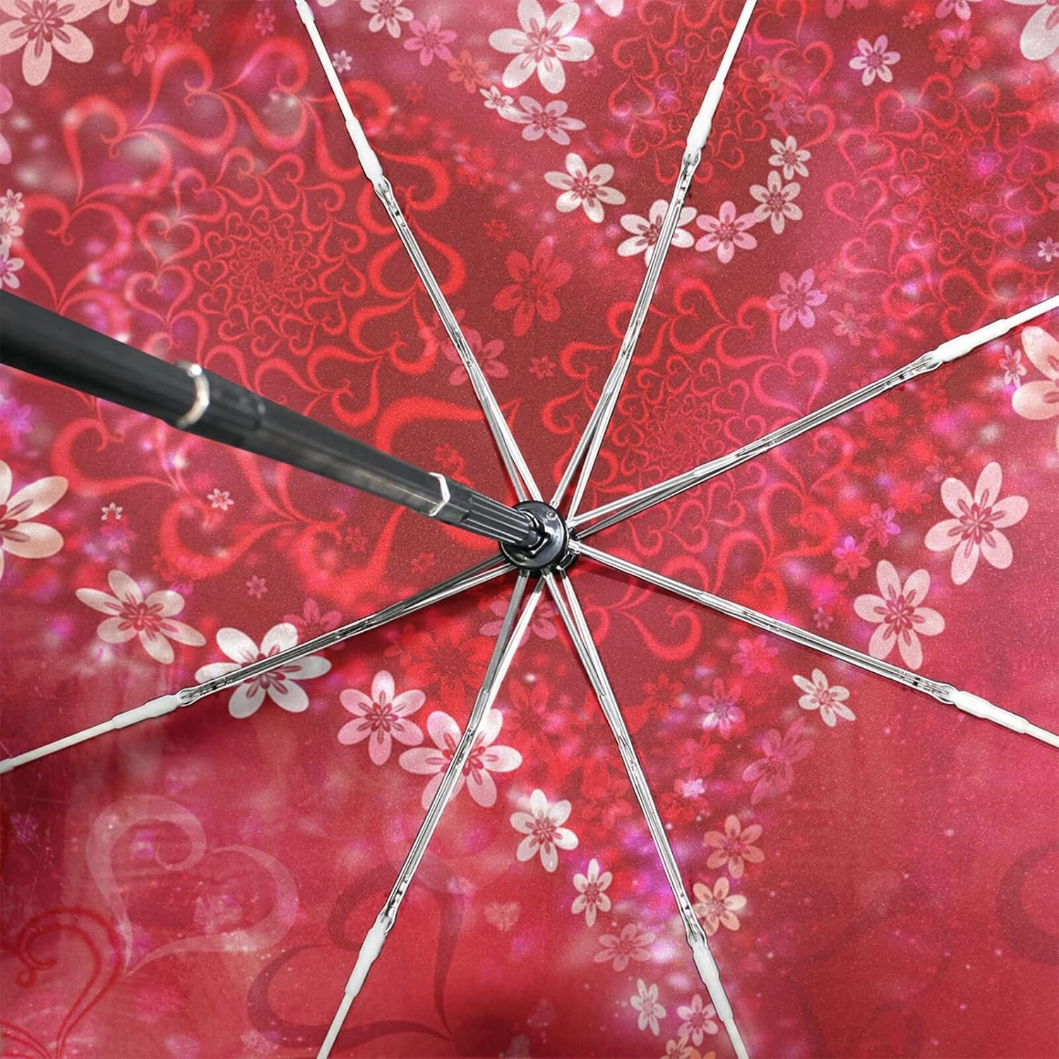 Oyihfvs Automatic Windproof Waterproof Umbrella, Folding Umbrella Reinforced Portable Automatic Compact Anti-UV Sun rain Auto Open/Close