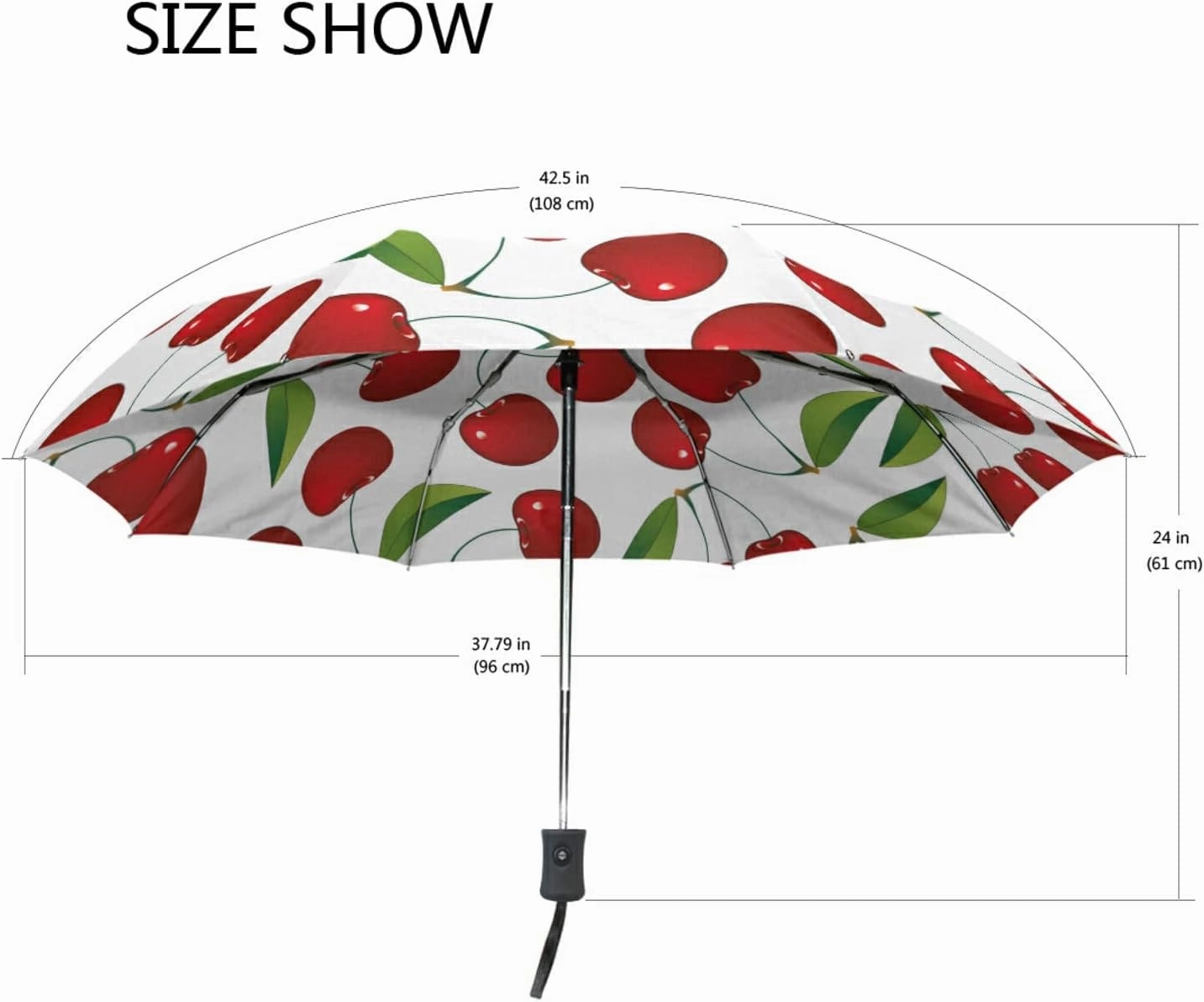 Oyihfvs Automatic Windproof Waterproof Umbrella, Folding Umbrella Reinforced Portable Automatic Compact Anti-UV Sun rain Auto Open/Close