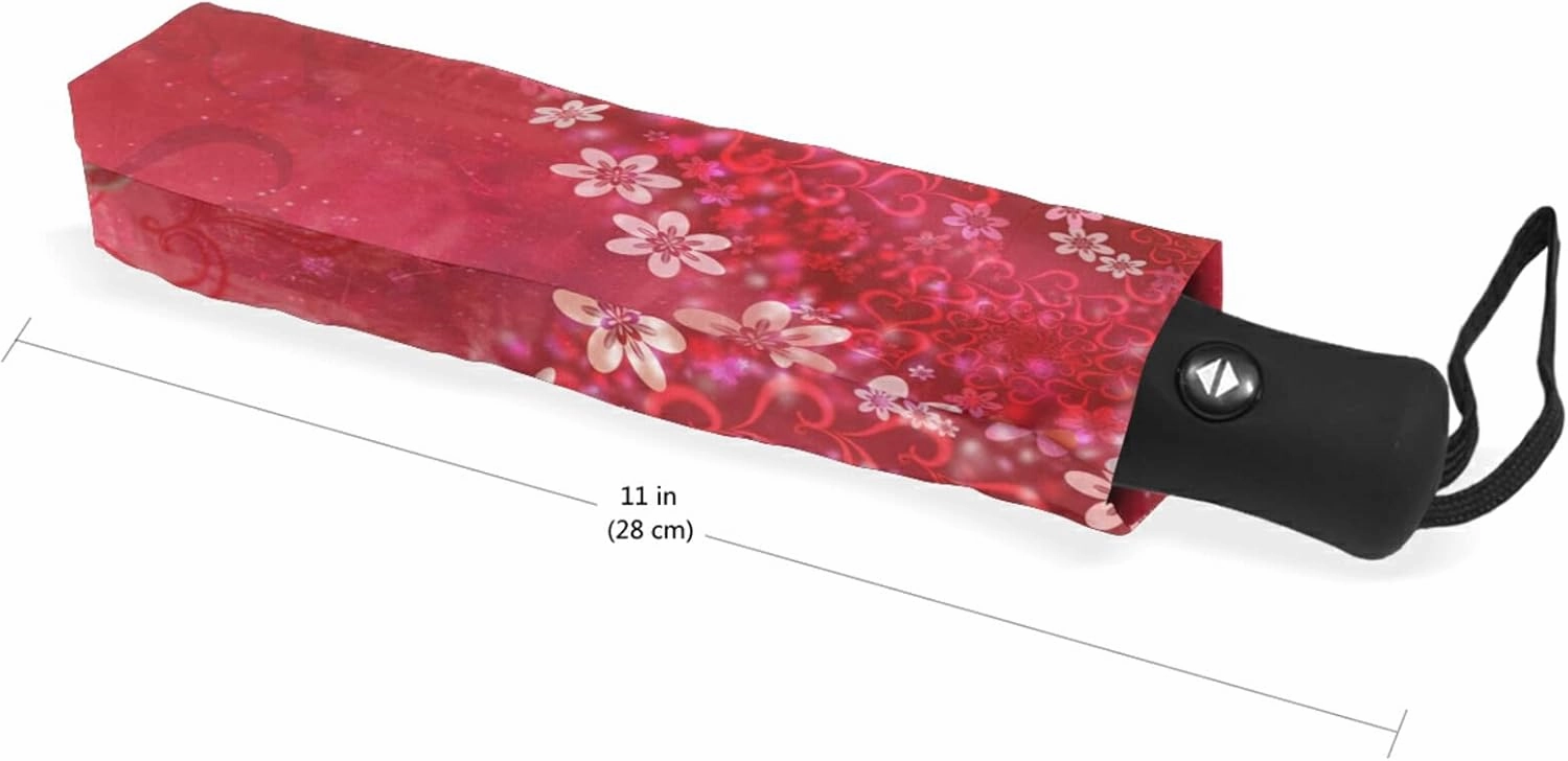 Oyihfvs Automatic Windproof Waterproof Umbrella, Folding Umbrella Reinforced Portable Automatic Compact Anti-UV Sun rain Auto Open/Close