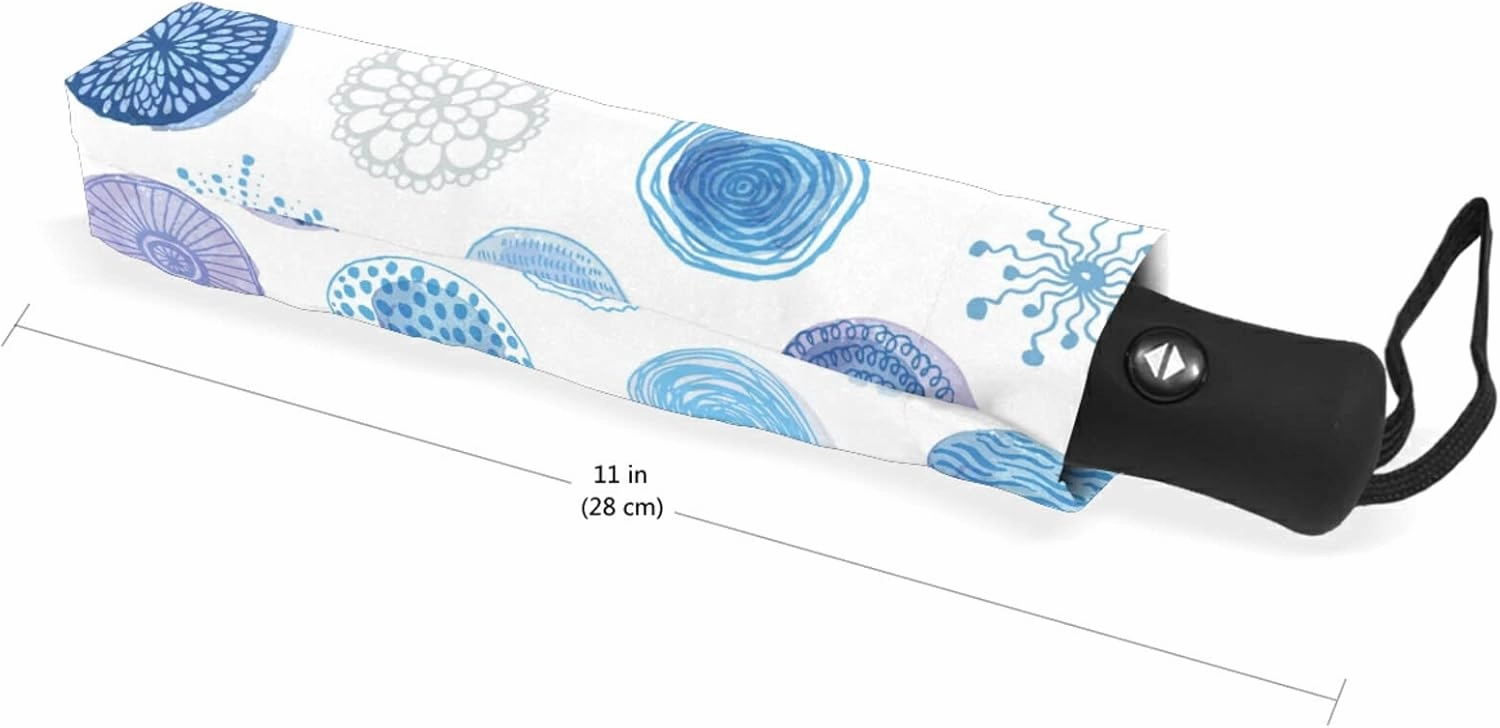 Oyihfvs Automatic Windproof Waterproof Umbrella, Folding Umbrella Reinforced Portable Compact Anti-UV Sun rain Auto Open/Close