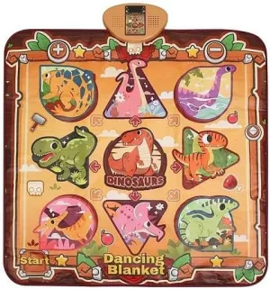 [Pack of 3] Dinosaur Dance Mat for Kids Aged 3-6 Electronic Music Dance Pad with 7 Gaming Modes Built-in Music Adjustable Volume Optimal Gift for Boys Girls